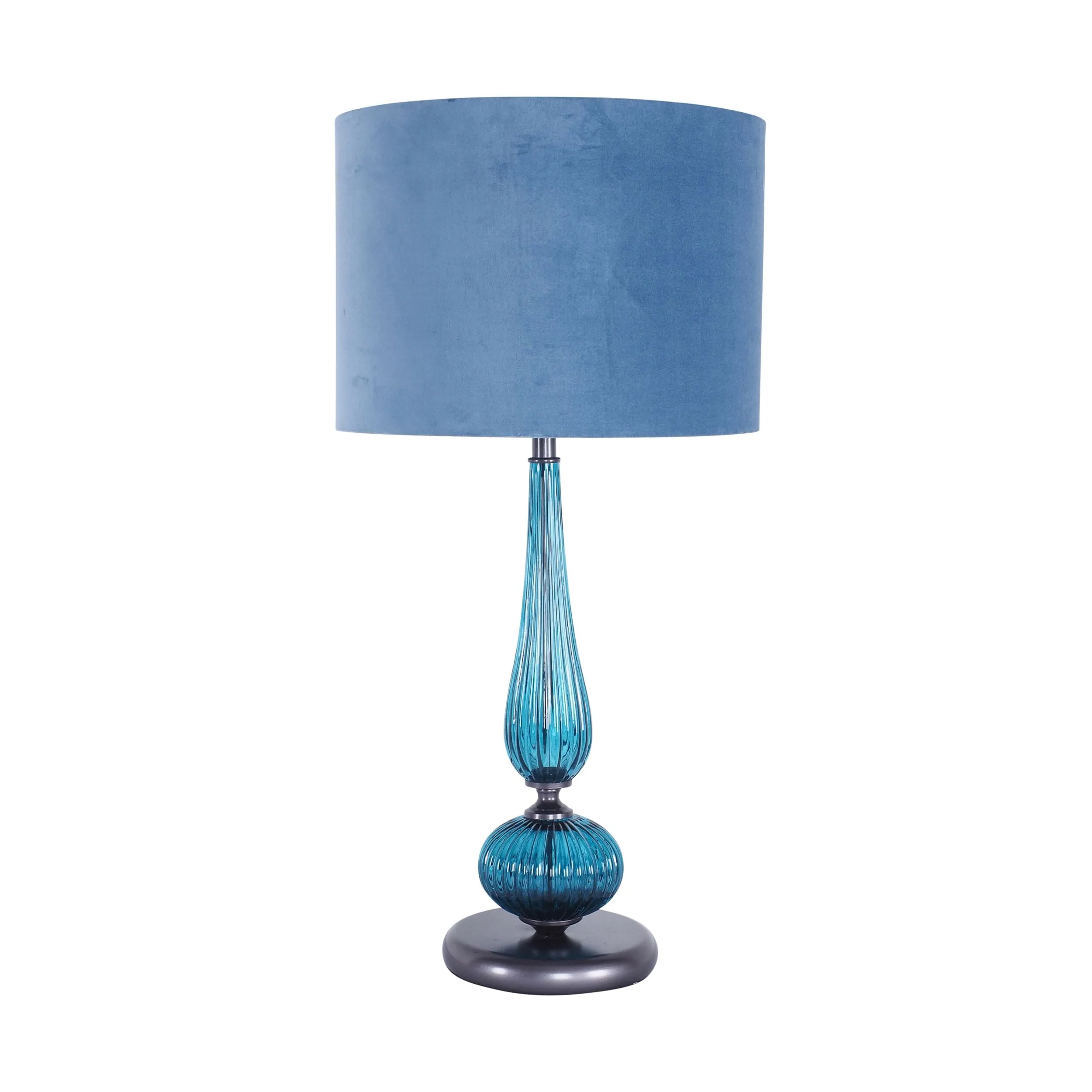 Velvet Table Lamp Turquoise 70cm