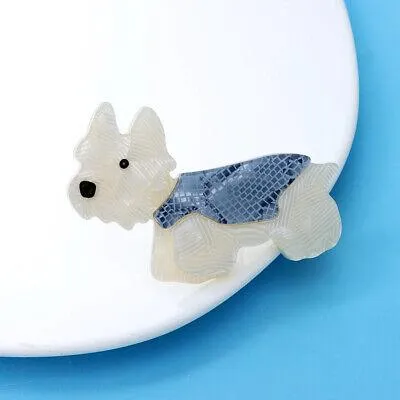 West Highland Terrier Dog Acrylic Brooch