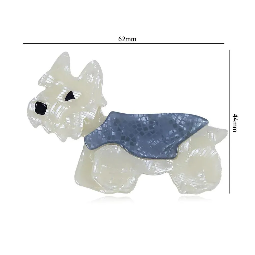 West Highland Terrier Dog Acrylic Brooch